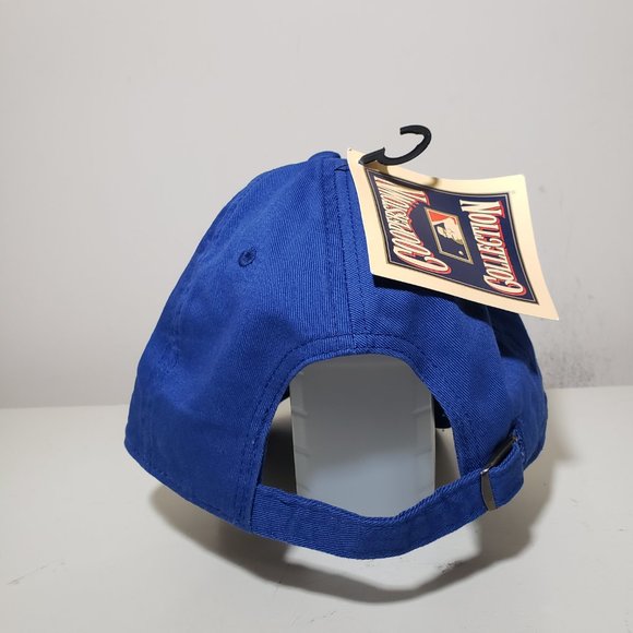 Chicago Cubs Hat Cap Strap Back Blue Gray MLB Cooperstown Fan Favorite Mens NWT - Picture 5 of 12